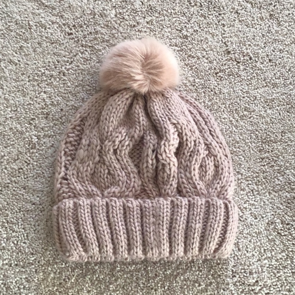 Blush pink hat